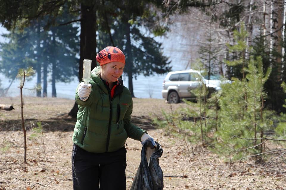 Самый грязный участок парка Кирова убрали волонтеры