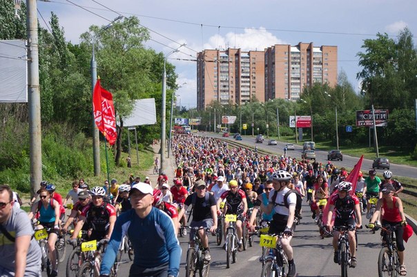 В первом ижевском велопараде приняло участие 1010 человек